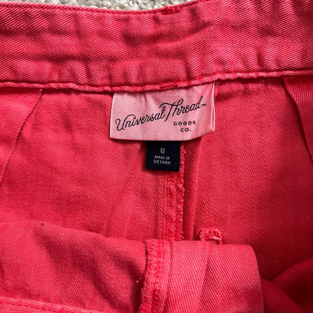 Universal Thread High Waist Coral Red Women's Shorts - Picture 5 of 5